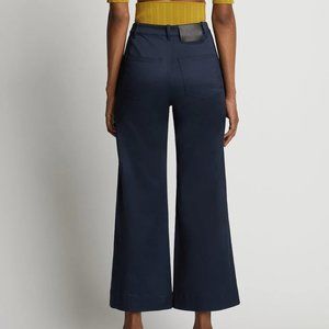 Proenza Schouler WL Wide Leg Crop Twill Pants